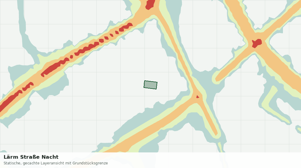 Statische Kartenansicht: Lärm Straße Nacht