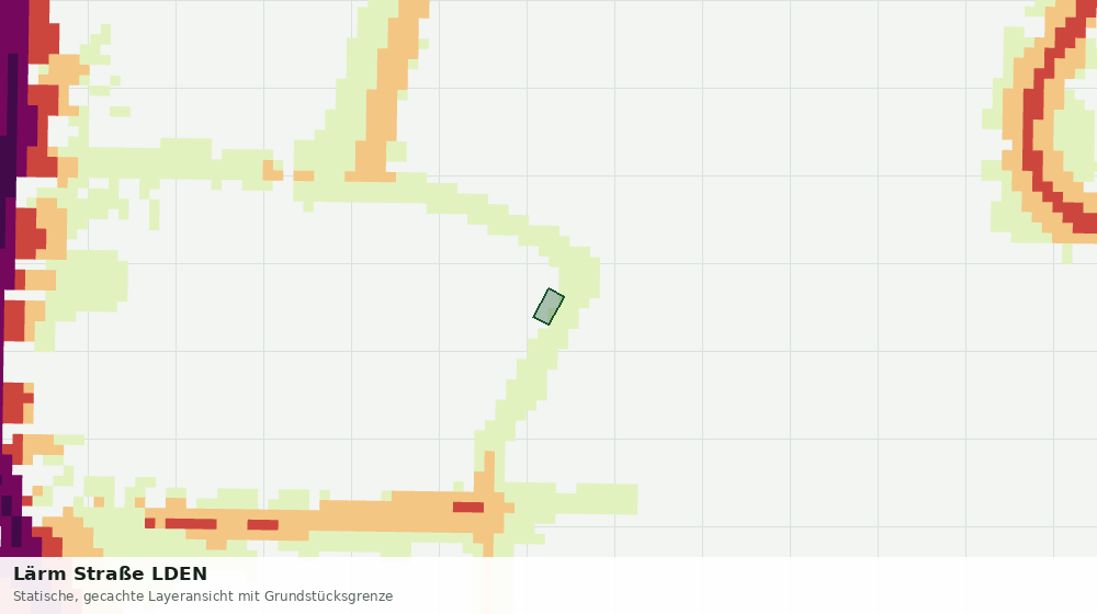 Statische Kartenansicht: Lärm Straße LDEN