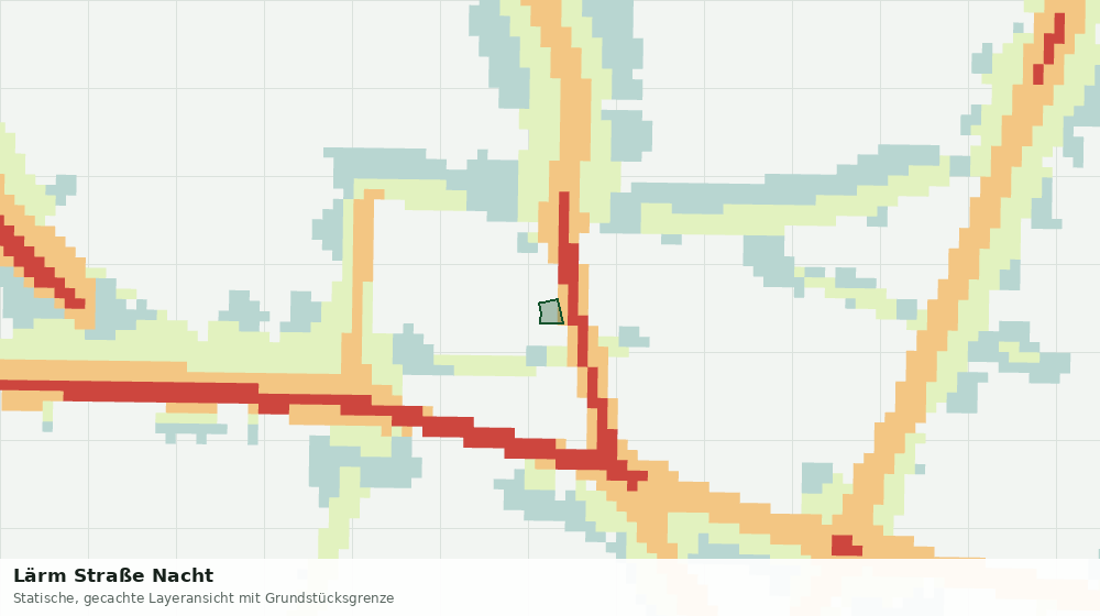 Statische Kartenansicht: Lärm Straße Nacht