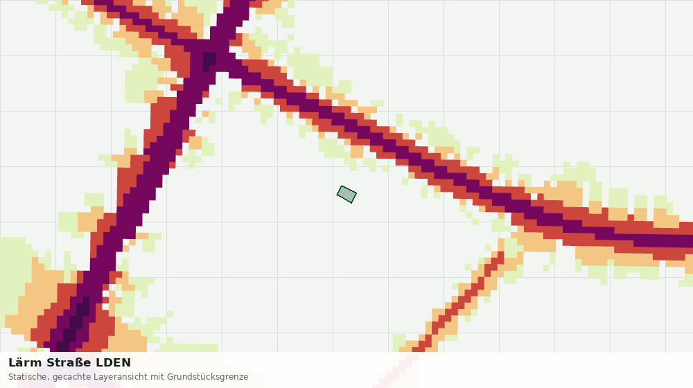Statische Kartenansicht: Lärm Straße LDEN
