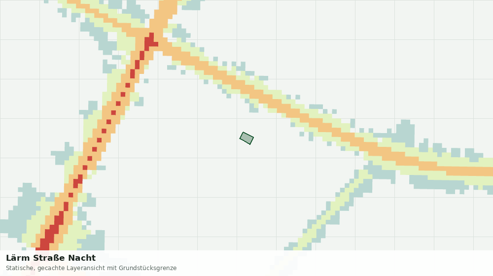 Statische Kartenansicht: Lärm Straße Nacht
