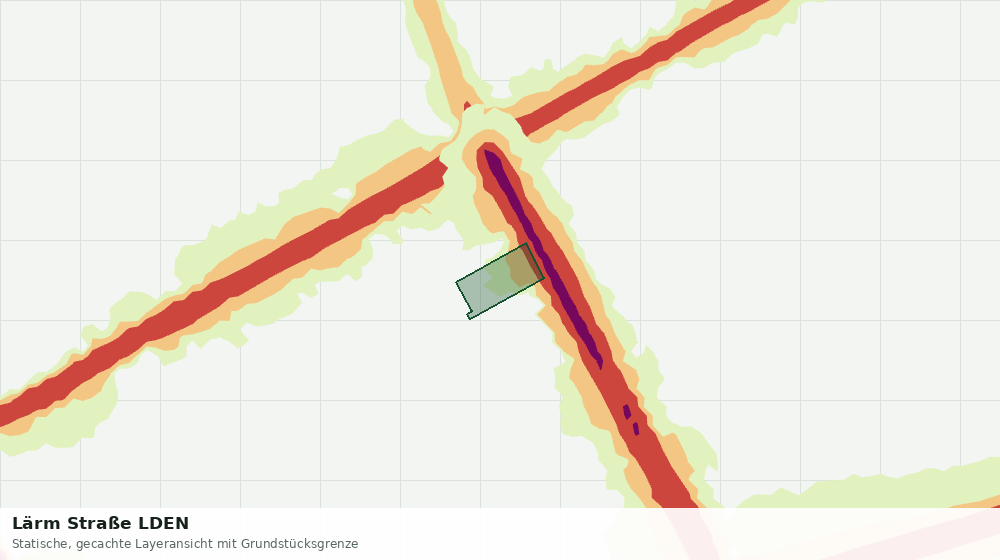 Statische Kartenansicht: Lärm Straße LDEN