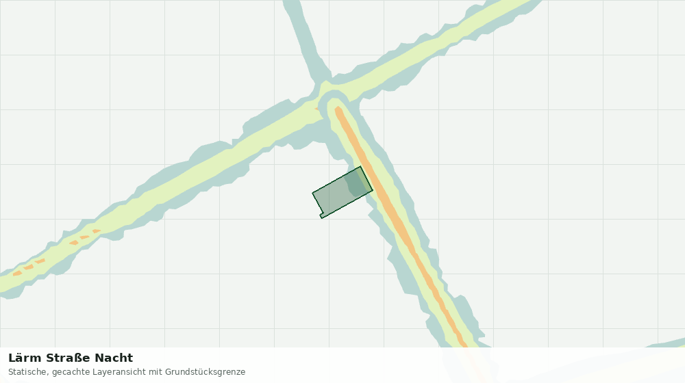 Statische Kartenansicht: Lärm Straße Nacht