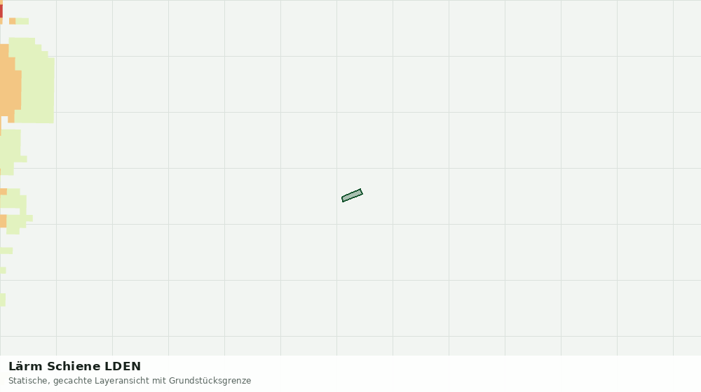 Statische Kartenansicht: Lärm Schiene LDEN