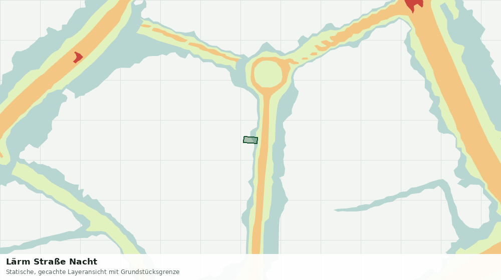 Statische Kartenansicht: Lärm Straße Nacht