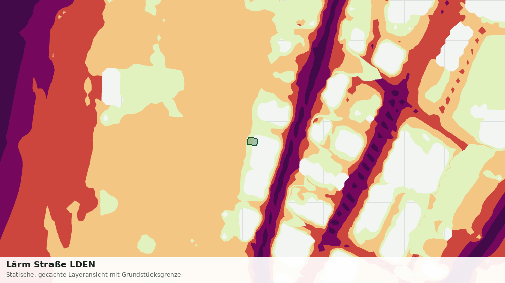 Statische Kartenansicht: Lärm Straße LDEN
