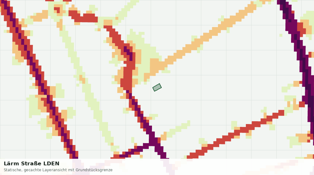 Statische Kartenansicht: Lärm Straße LDEN