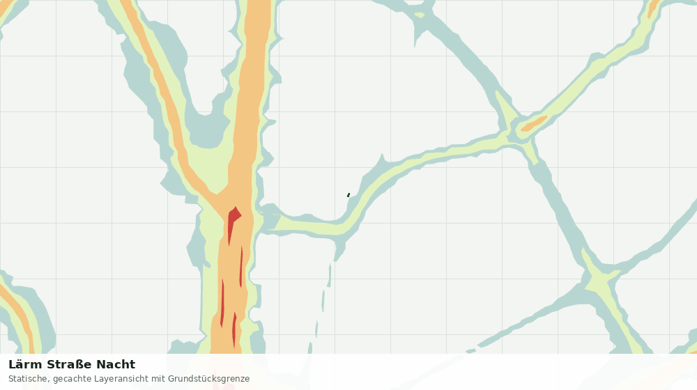 Statische Kartenansicht: Lärm Straße Nacht