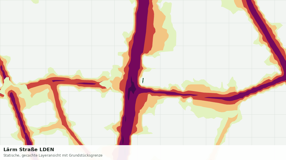 Statische Kartenansicht: Lärm Straße LDEN