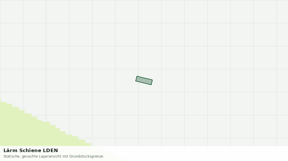 Statische Kartenansicht: Lärm Schiene LDEN