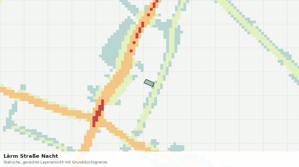 Statische Kartenansicht: Lärm Straße Nacht
