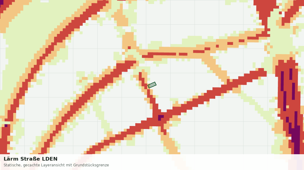 Statische Kartenansicht: Lärm Straße LDEN