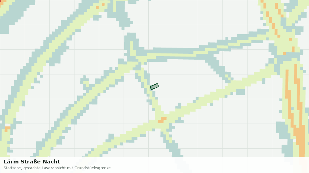 Statische Kartenansicht: Lärm Straße Nacht