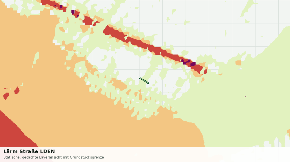 Statische Kartenansicht: Lärm Straße LDEN