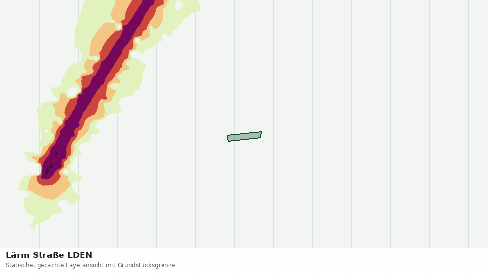 Statische Kartenansicht: Lärm Straße LDEN