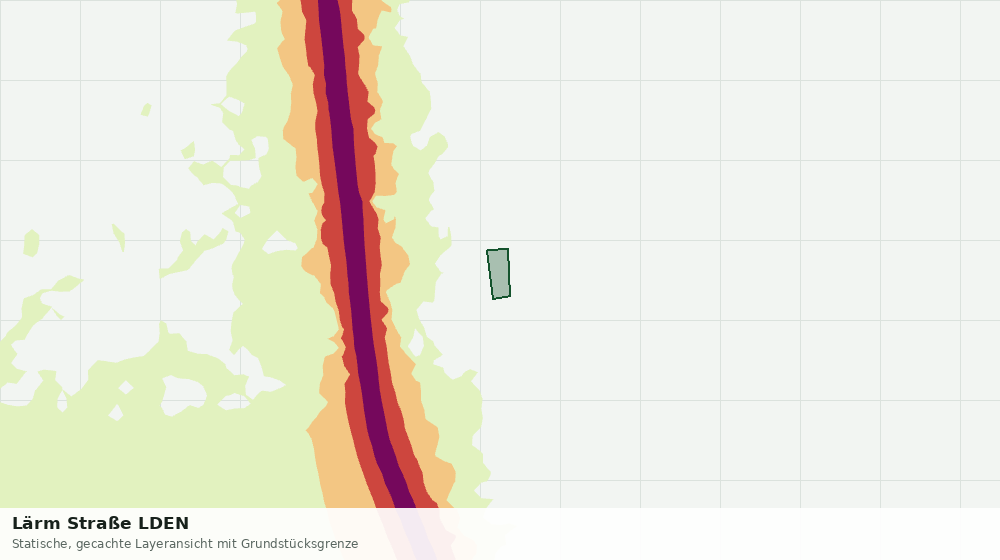 Statische Kartenansicht: Lärm Straße LDEN