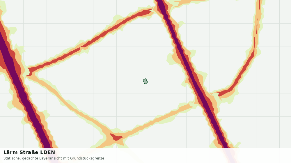 Statische Kartenansicht: Lärm Straße LDEN