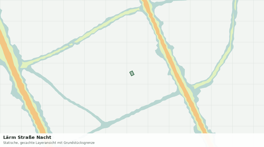 Statische Kartenansicht: Lärm Straße Nacht