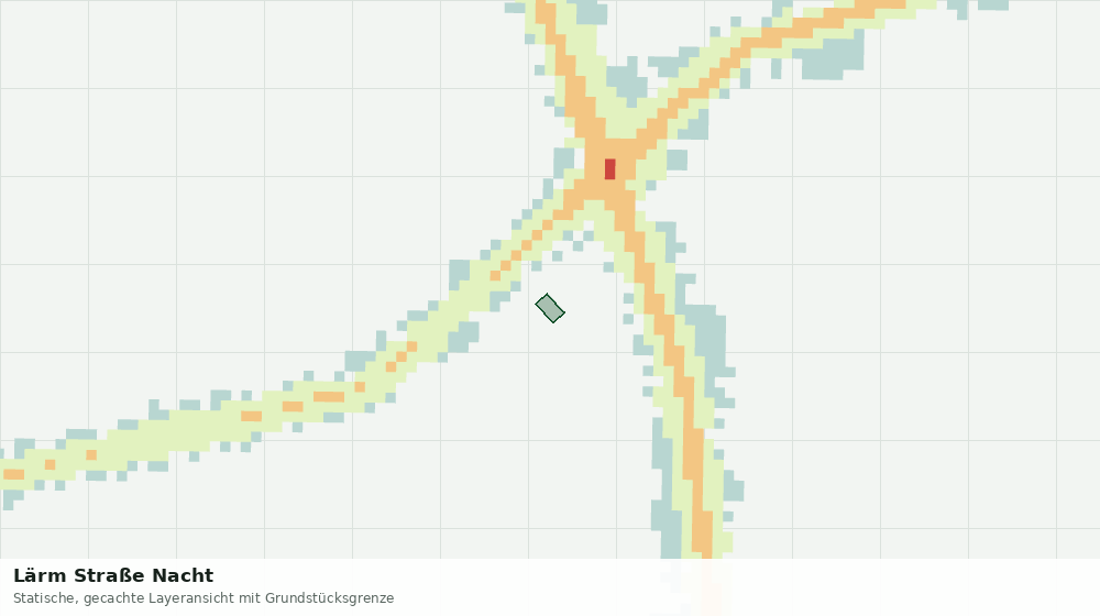 Statische Kartenansicht: Lärm Straße Nacht