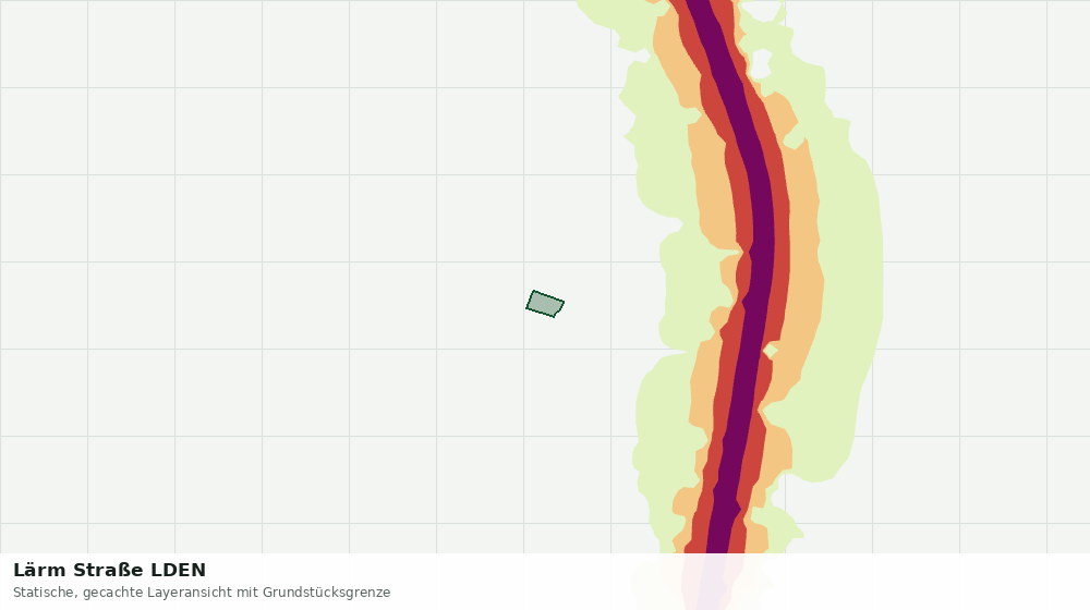 Statische Kartenansicht: Lärm Straße LDEN