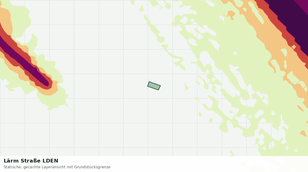 Statische Kartenansicht: Lärm Straße LDEN