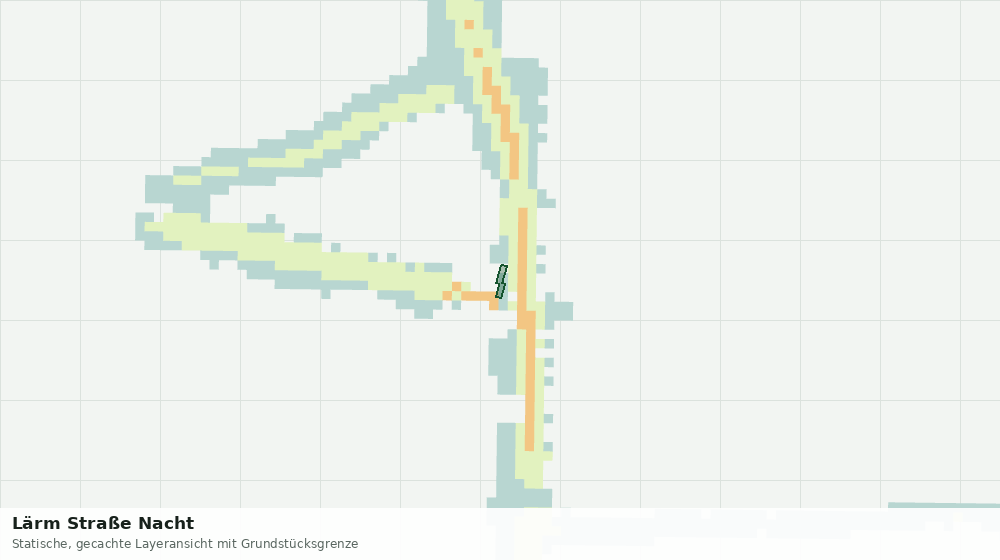 Statische Kartenansicht: Lärm Straße Nacht