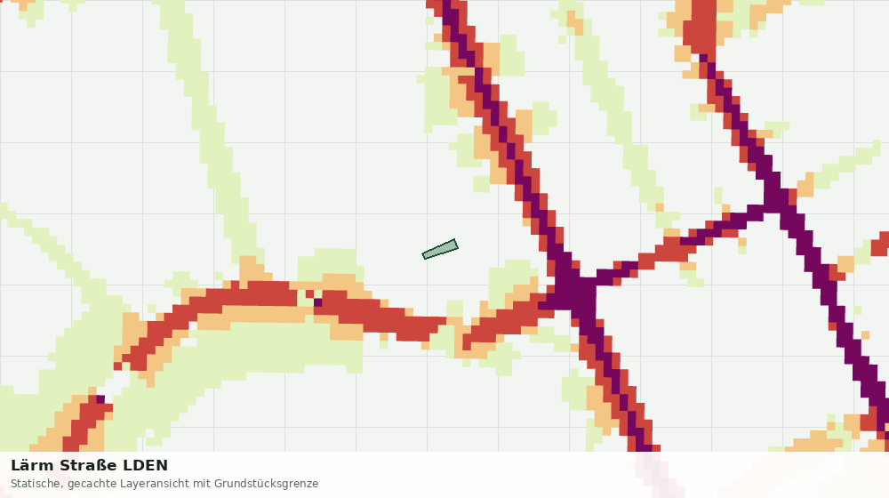 Statische Kartenansicht: Lärm Straße LDEN