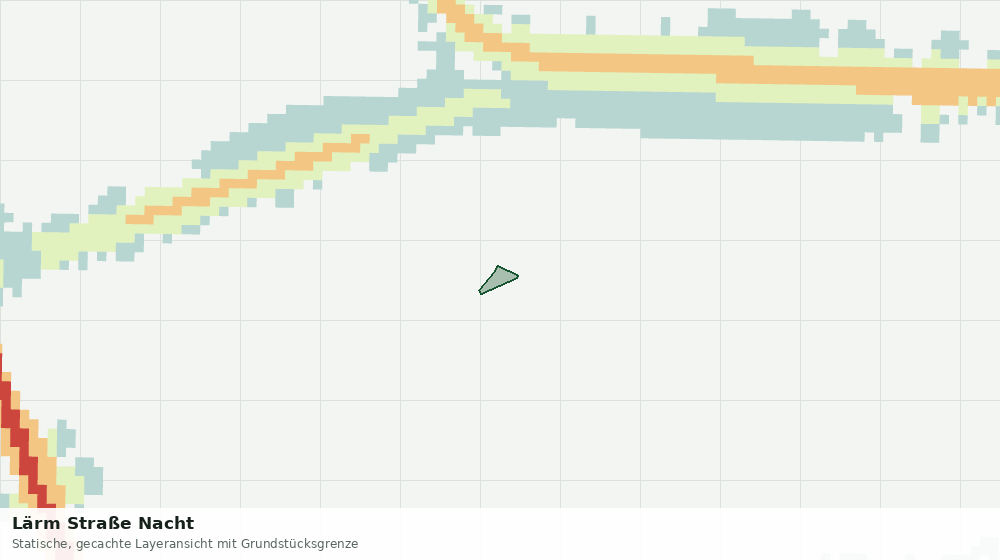 Statische Kartenansicht: Lärm Straße Nacht