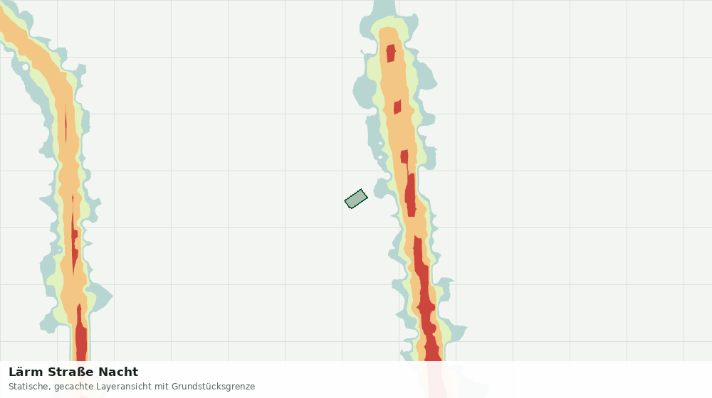 Statische Kartenansicht: Lärm Straße Nacht