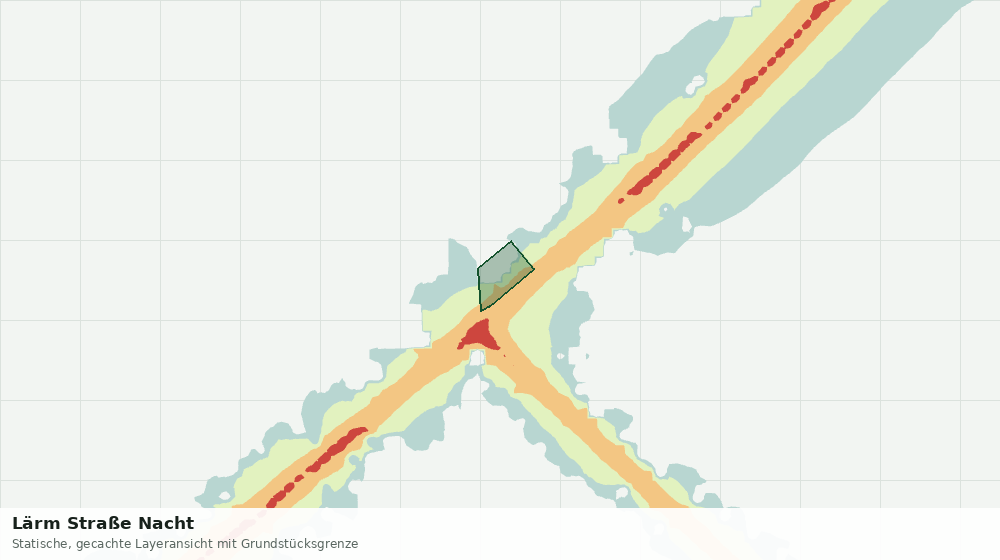 Statische Kartenansicht: Lärm Straße Nacht