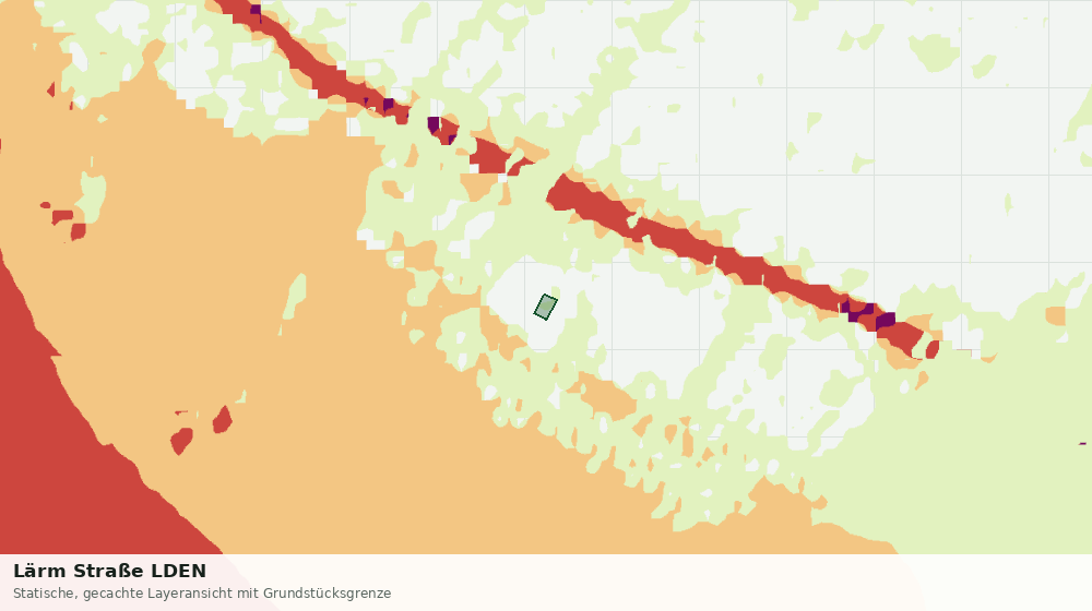 Statische Kartenansicht: Lärm Straße LDEN