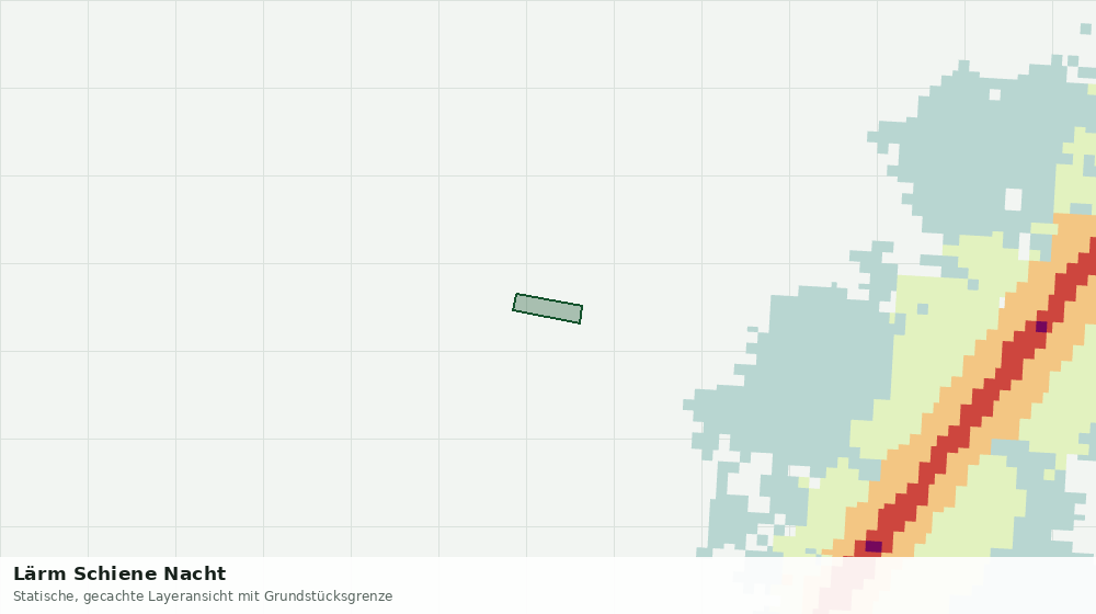 Statische Kartenansicht: Lärm Schiene Nacht