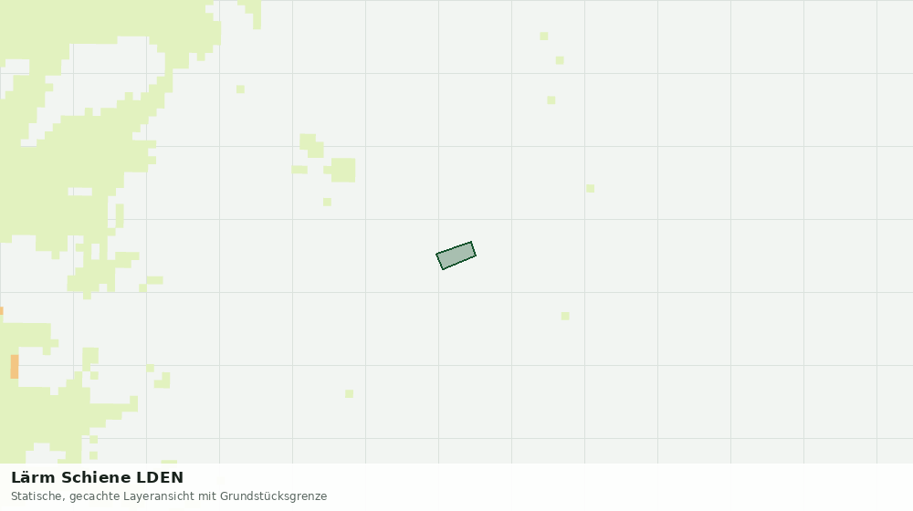 Statische Kartenansicht: Lärm Schiene LDEN