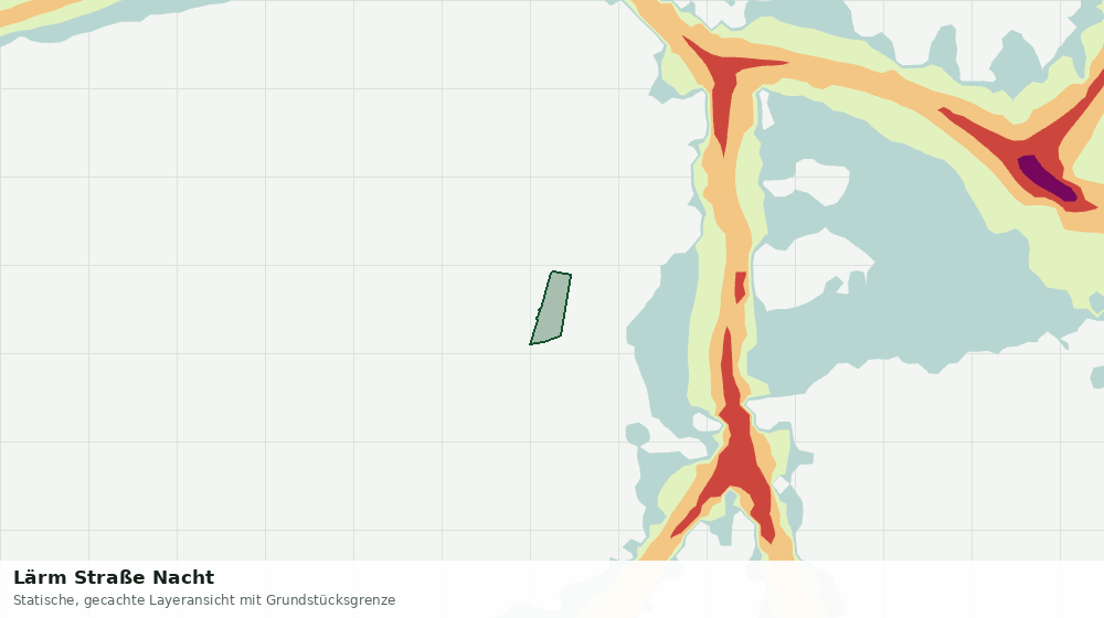 Statische Kartenansicht: Lärm Straße Nacht