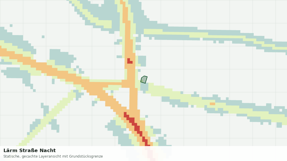 Statische Kartenansicht: Lärm Straße Nacht