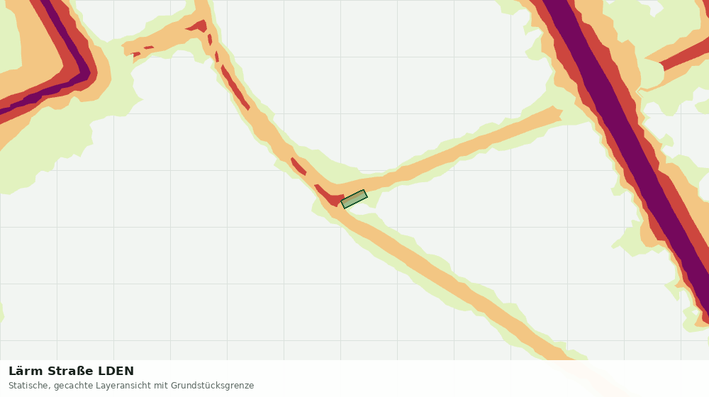 Statische Kartenansicht: Lärm Straße LDEN