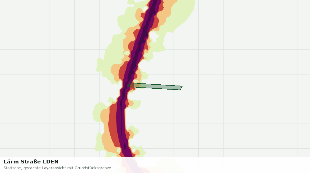 Statische Kartenansicht: Lärm Straße LDEN