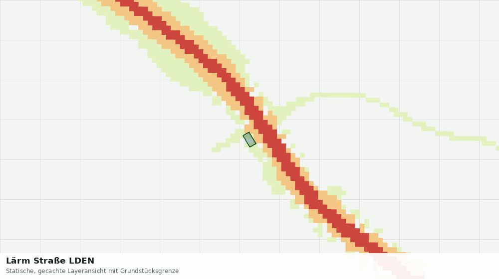 Statische Kartenansicht: Lärm Straße LDEN