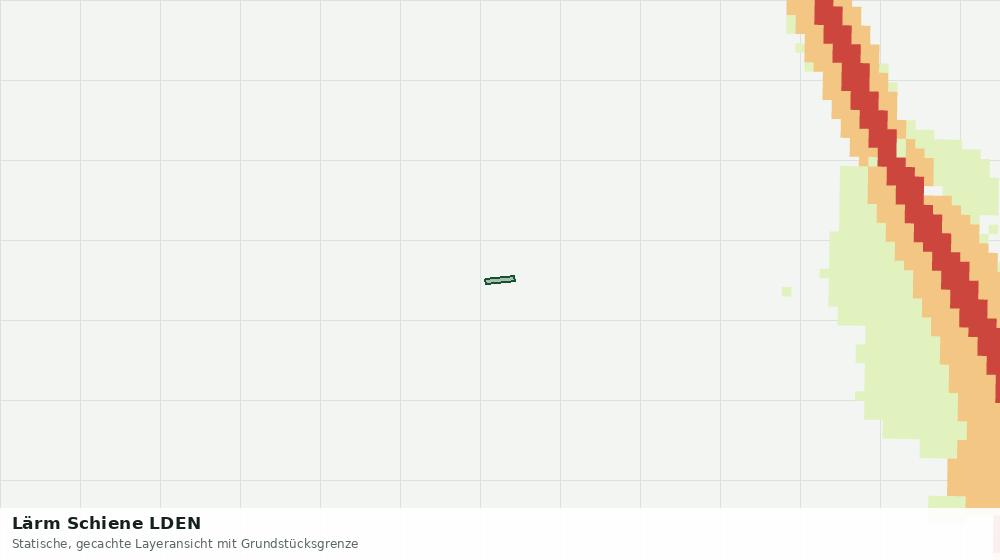 Statische Kartenansicht: Lärm Schiene LDEN