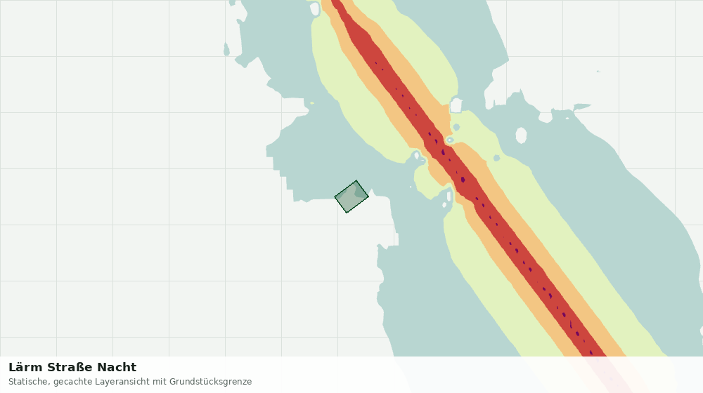 Statische Kartenansicht: Lärm Straße Nacht