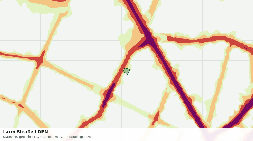 Statische Kartenansicht: Lärm Straße LDEN