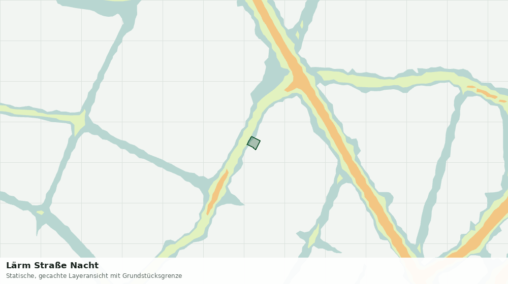 Statische Kartenansicht: Lärm Straße Nacht