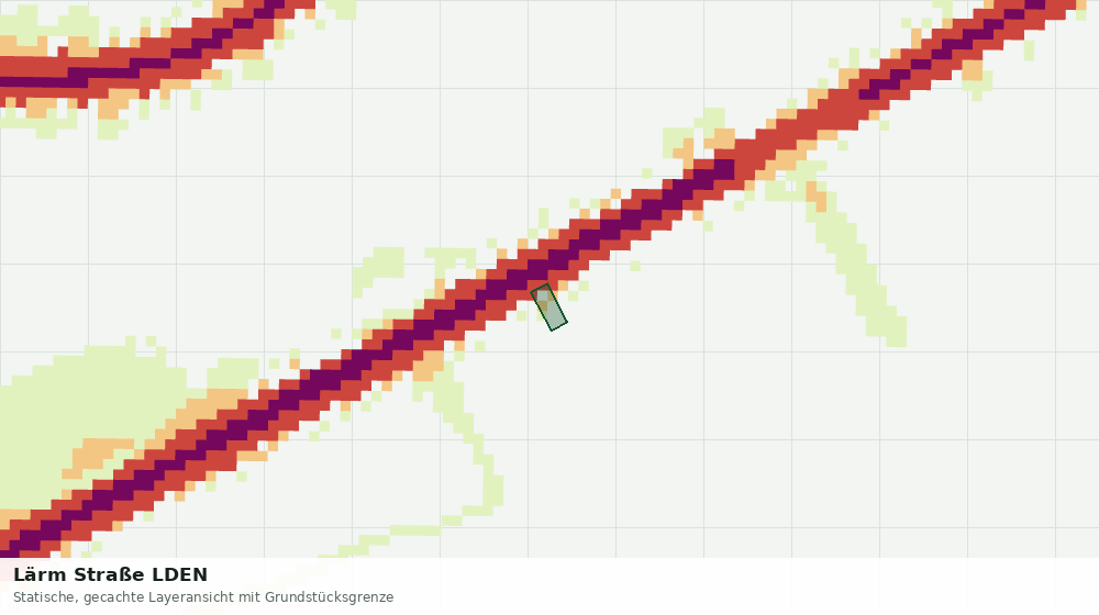 Statische Kartenansicht: Lärm Straße LDEN