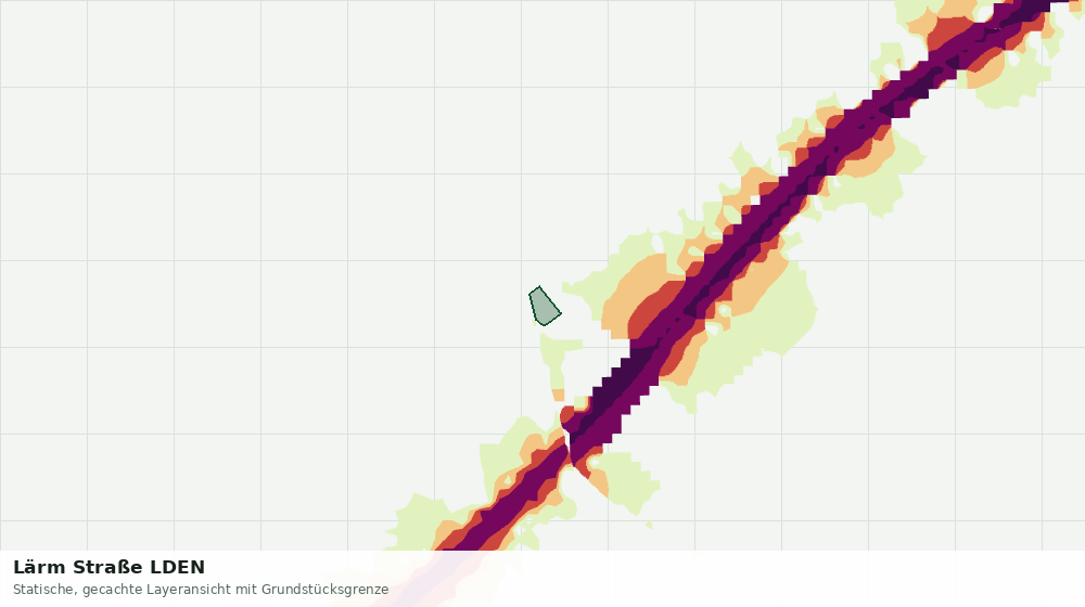 Statische Kartenansicht: Lärm Straße LDEN