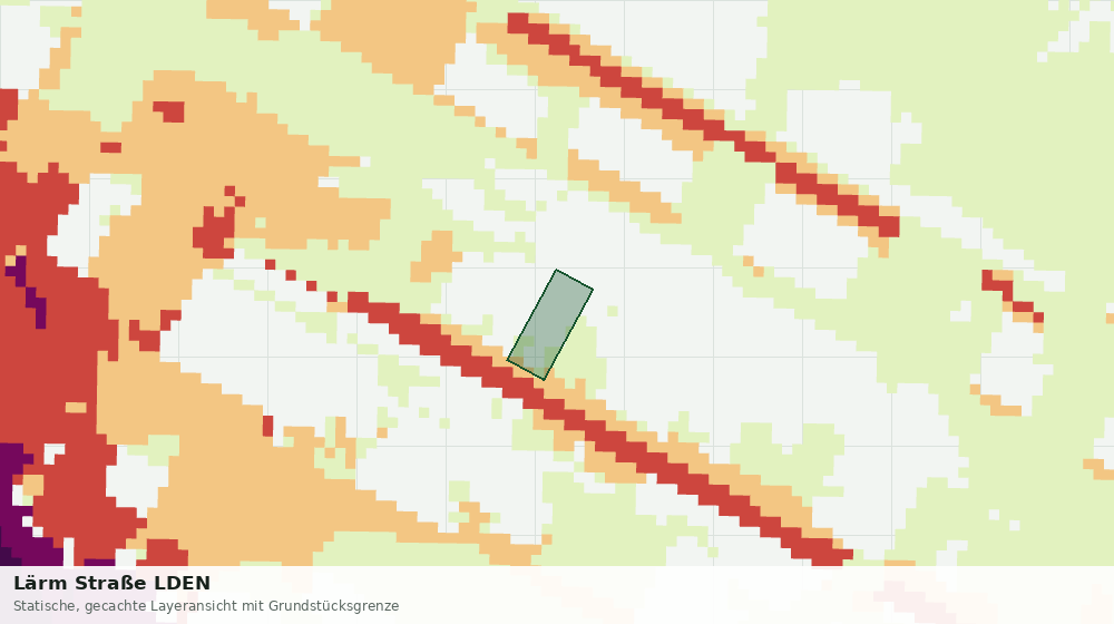 Statische Kartenansicht: Lärm Straße LDEN