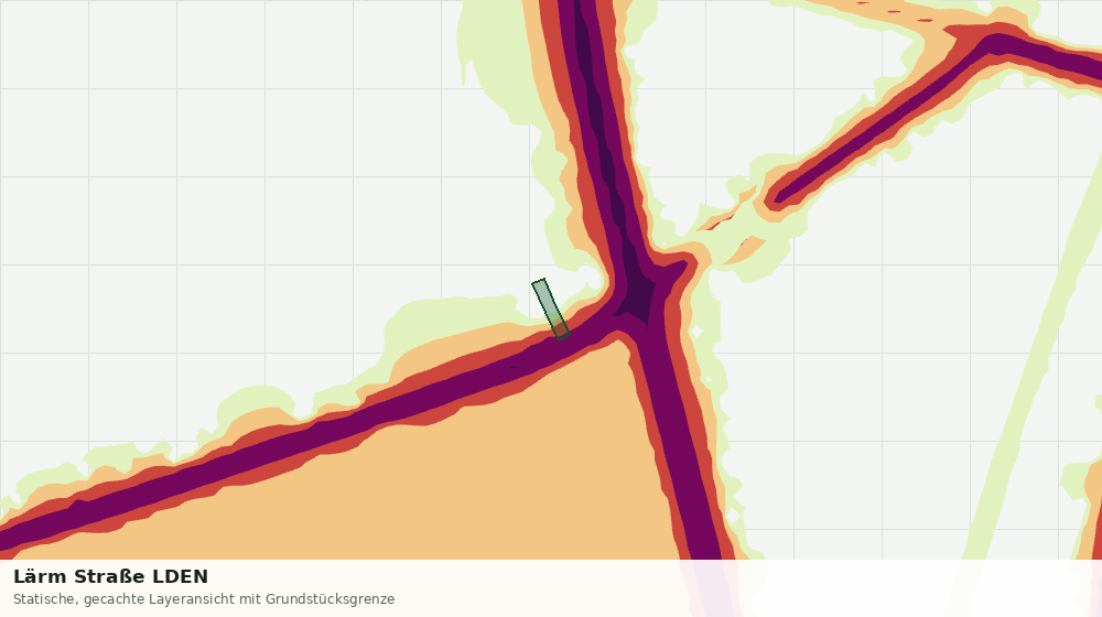 Statische Kartenansicht: Lärm Straße LDEN