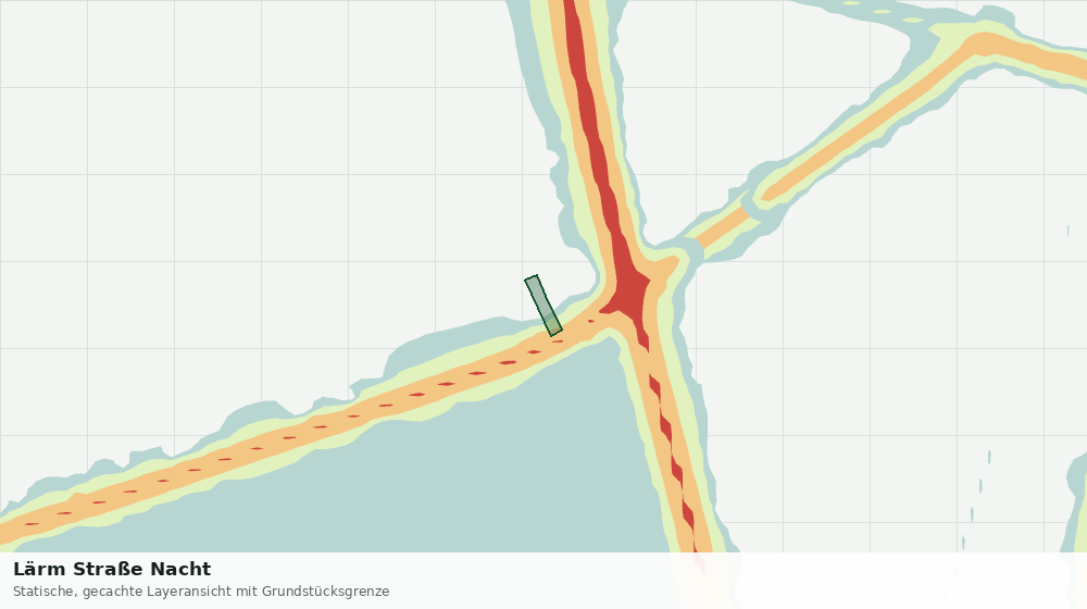 Statische Kartenansicht: Lärm Straße Nacht
