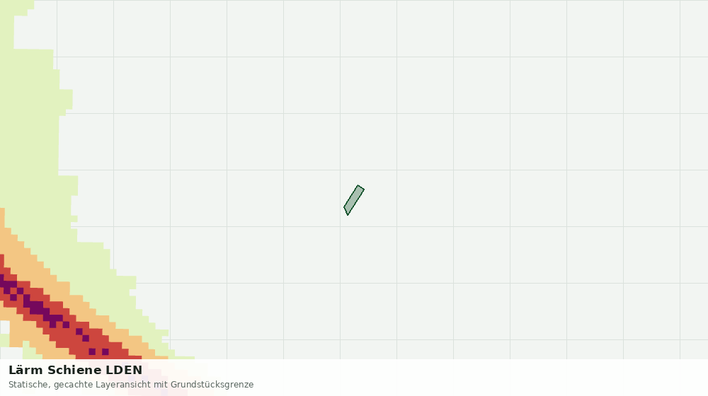 Statische Kartenansicht: Lärm Schiene LDEN