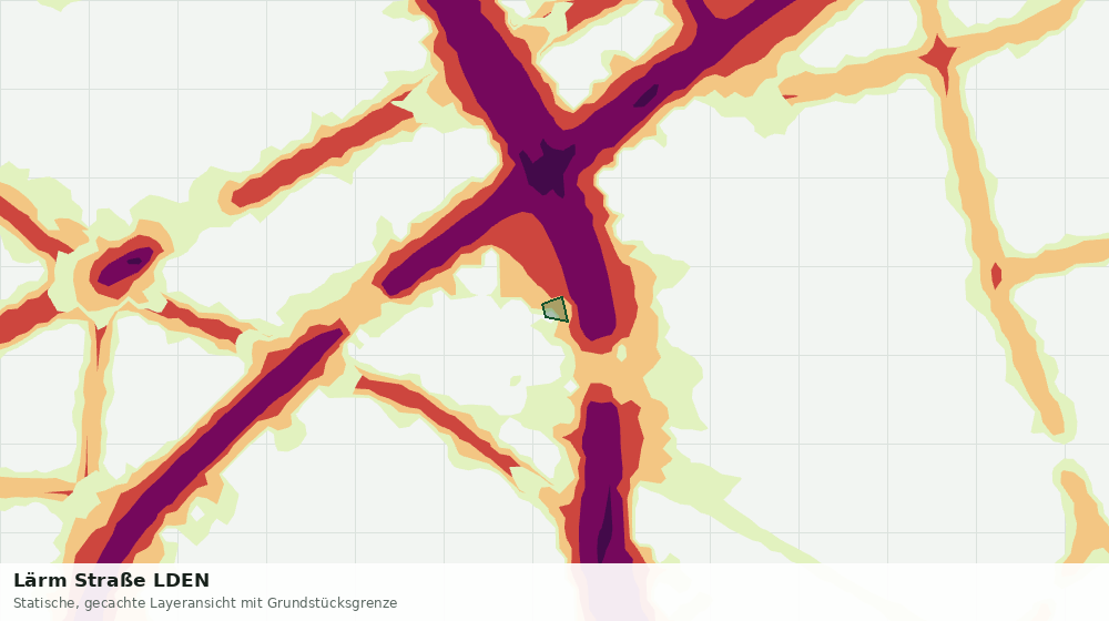 Statische Kartenansicht: Lärm Straße LDEN