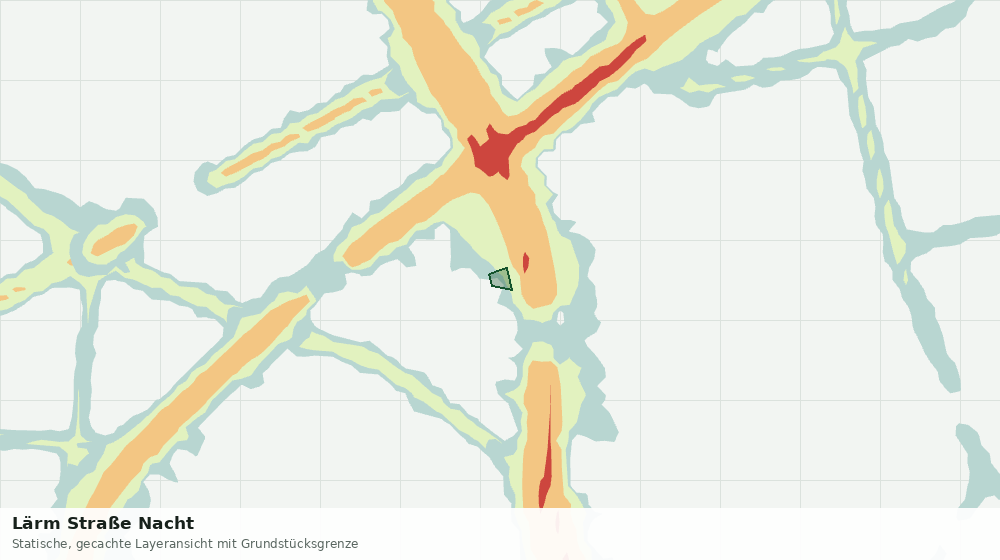 Statische Kartenansicht: Lärm Straße Nacht